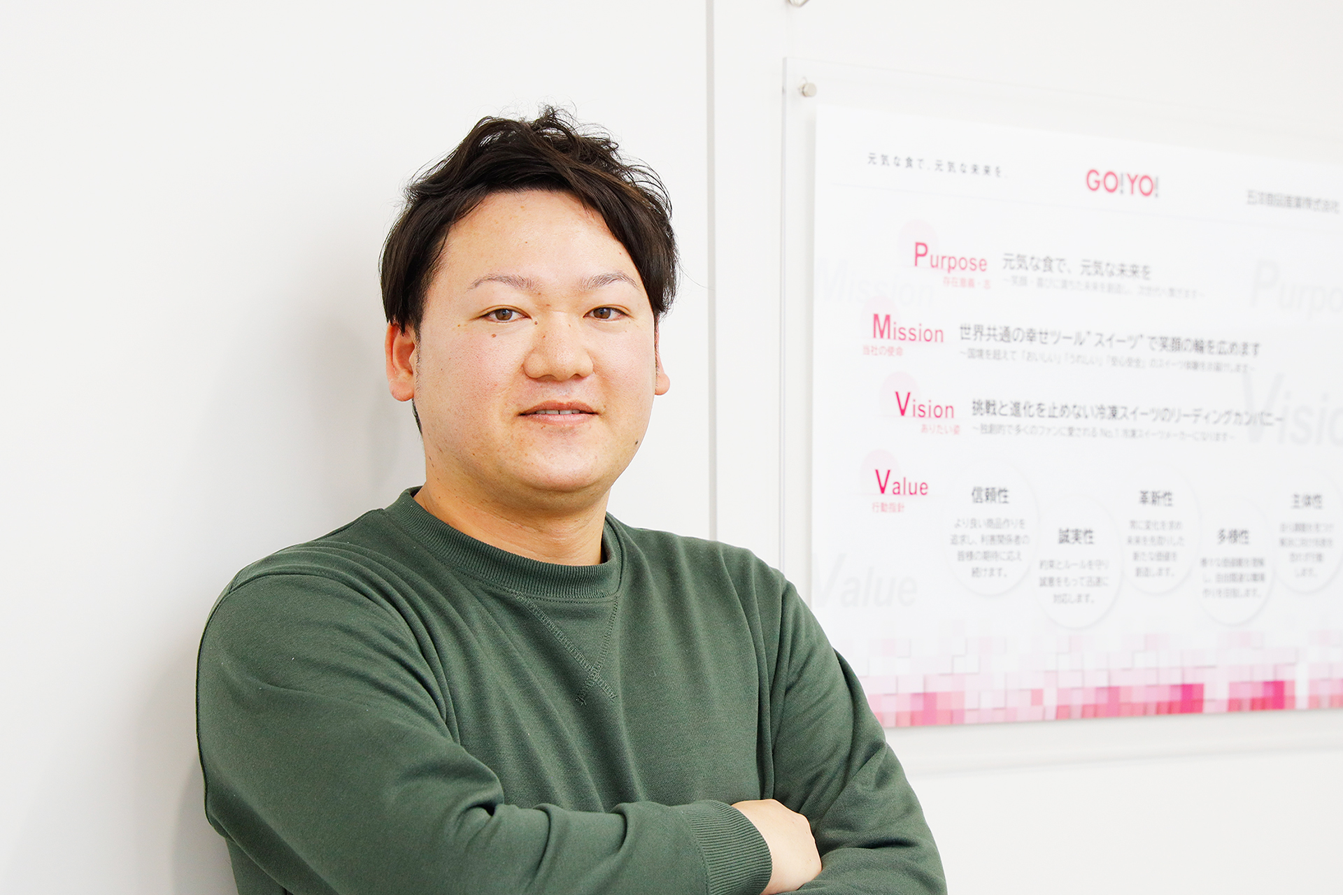コーポレート社員のインタビュー写真